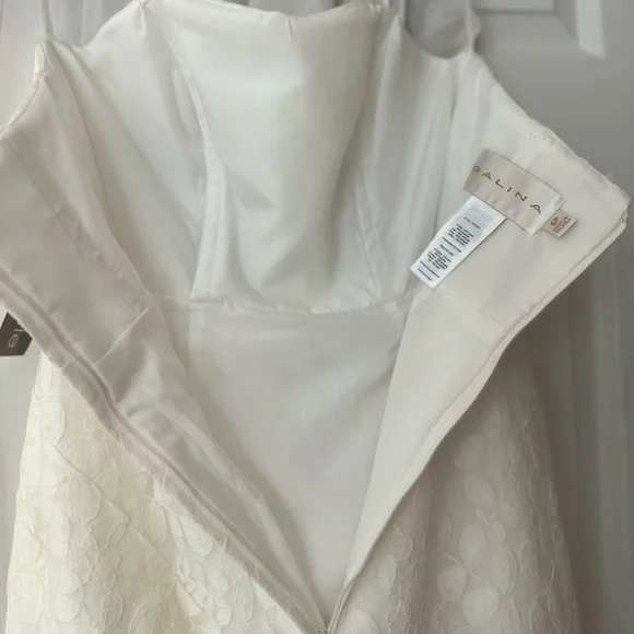 Galina Mermaid Wedding Dress 6P NWT Style 7WG3381 Lace Detail - Picture 11 of 14